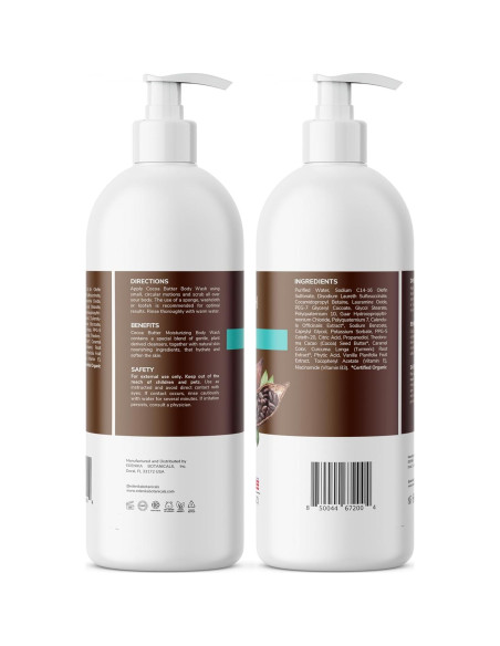 Gel de Ducha Hidratante Edenika Botanicals 473 ml Manteca de Cacao