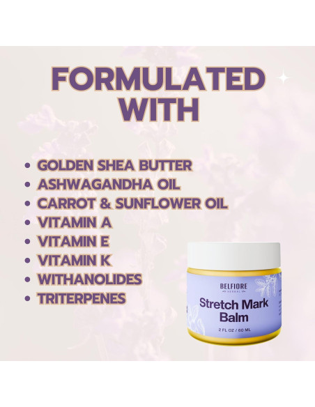 Bálsamo Natural Belfiore Herbal 56.7g - Repara Estrías y Cicatrices