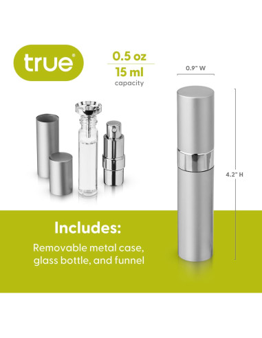 Atomizador de Martini Verdadero 15ml Vidrio Rellenable