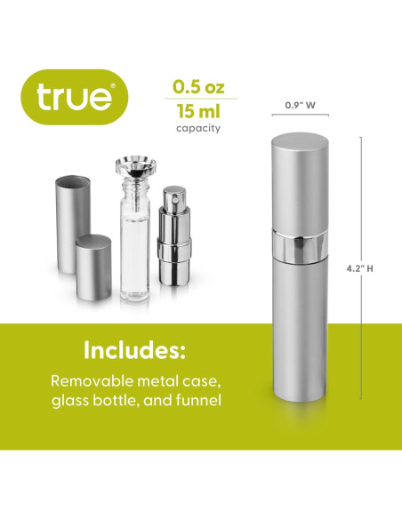 Atomizador de Martini Verdadero 15ml Vidrio Rellenable