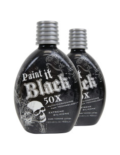 Loción Bronceadora Aceleradora Millennium Tanning Pintalo Negro 50X 2x400ml