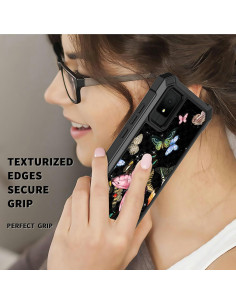 Funda Dura Doble Capa Dikoer para TCL K11 T432W 2024 Mariposa 2