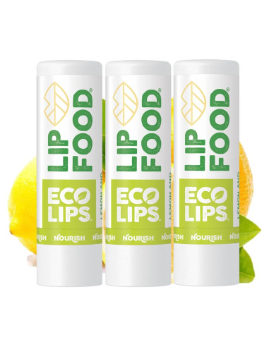 Bálsamo Labial Orgánico Eco Lips Lip Food Limón Espirulina 45g