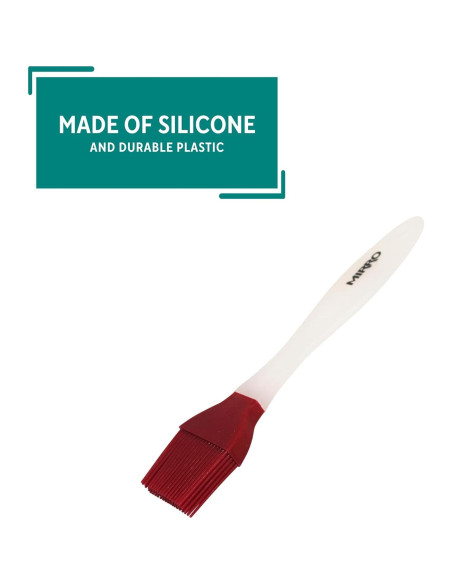 Brocha de Silicona Mirro 21.6 cm Roja para Cocina y Parrilla