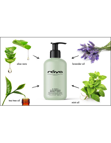 Gel Calmante de Menta RAYA 473 ml para Piel Sensible