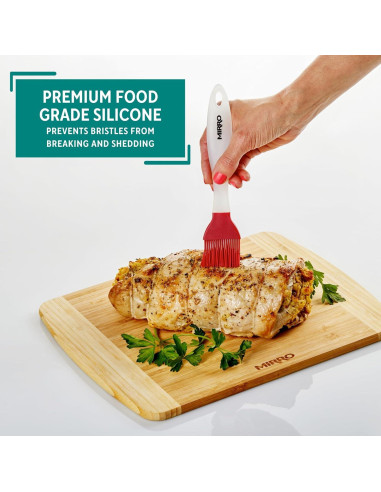 Brocha de Silicona Mirro 21.6 cm Roja para Cocina y Parrilla