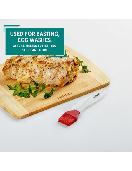Brocha de Silicona Mirro 21.6 cm Roja para Cocina y Parrilla