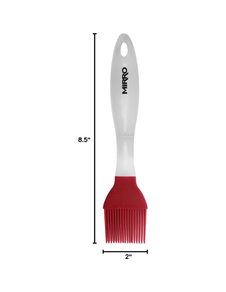 Brocha de Silicona Mirro 21.6 cm Roja para Cocina y Parrilla