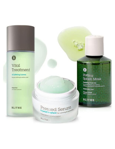 Conjunto de Cuidado de Piel Blithe para Piel Sensible - 3 Productos