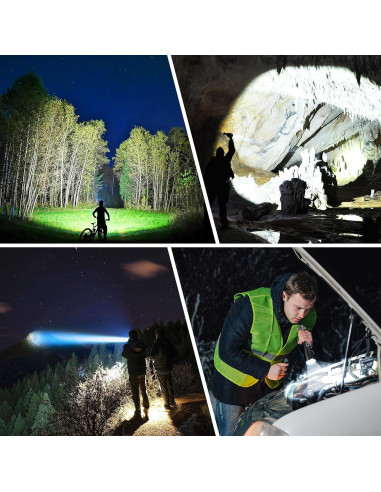 Linterna LED Recargable Blukar K9138 Impermeable 5 Modos