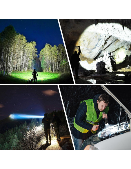 Linterna LED Recargable Blukar K9138 Impermeable 5 Modos