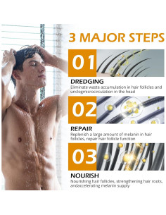 Jabón en Barra Natural Pewatul para Cabello Gris con Ginseng 2