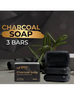 Conjunto de Jabones de Carbón Natural AMVital - 3 Piezas Veganas 2
