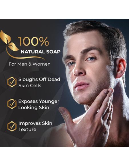 Conjunto de Jabones de Carbón Natural AMVital - 3 Piezas Veganas