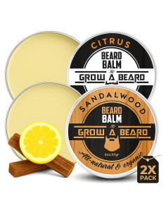 Bálsamo para Barba GROW ALPHA BEARD 140g Sándalo y Cítrico