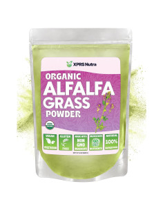 Polvo de Alfalfa Orgánico XPRS Nutra 226.8g - Suplemento Vegano