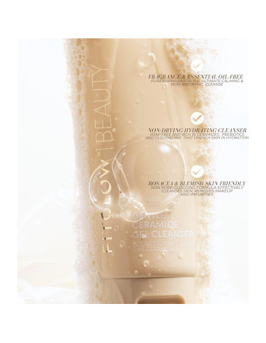 Gel Limpiador Suave de Ceramida Fitglow 120ml - Vegano y Sin Fragancia