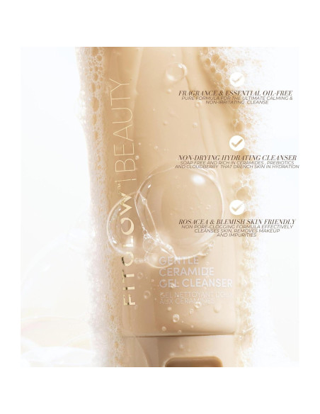 Gel Limpiador Suave de Ceramida Fitglow 120ml - Vegano y Sin Fragancia