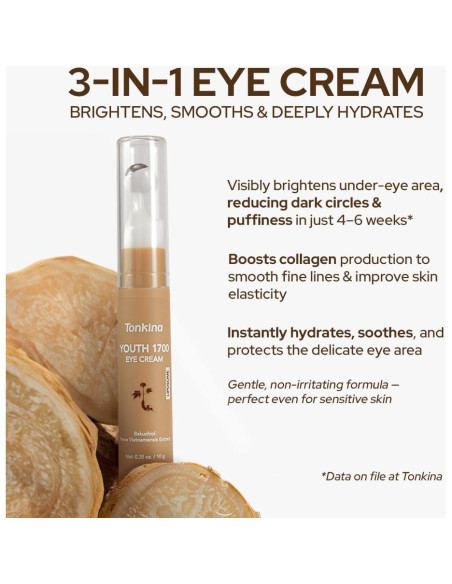 Crema para los Ojos Tonkina con Ginseng Vietnamita 25g