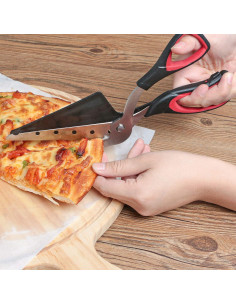 Tijeras para Pizza Asdirne 27 cm, Mango Ergonómico, Acero Inoxidable 2