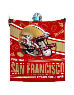 Manta de Lanzamiento de Fútbol Genérico 127x152cm Franela