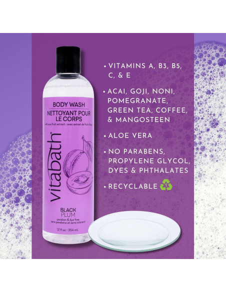 Gel de Ducha Hidratante Vitabath Ciruela Negra 354 ml