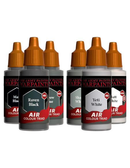 Aeropinturas Warpaints El Pintor del Ejército - 6 x 18 ml Grises Aeropinturas Warpaints El Pintor del Ejército - 6 x 18 ml Grises