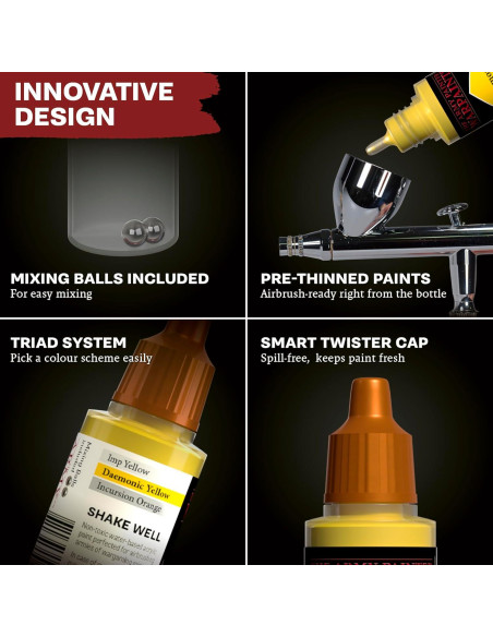 Aeropinturas Warpaints El Pintor del Ejército - 6 x 18 ml Grises Aeropinturas Warpaints El Pintor del Ejército - 6 x 18 ml Grises