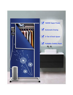 Secadora de Ropa Portátil KASYDoFF V3T 1600W 15.88kg Azul 2