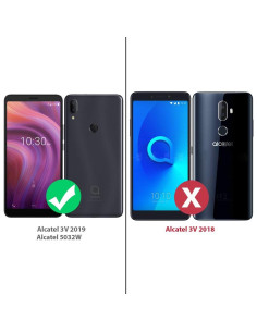 Funda TJS Alcatel 3V 2019/5032W a Prueba de Golpes Azul 2