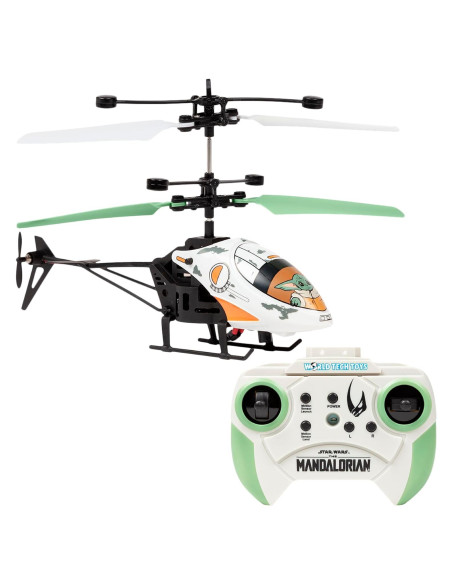 Helicóptero RC Baby Yoda Star Wars - Control Remoto LED 8+ Helicóptero RC Baby Yoda Star Wars - Control Remoto LED 8+