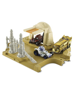 Juego de Playset de Carros Hot Wheels Star Wars EP8 - 5.7x30.5cm