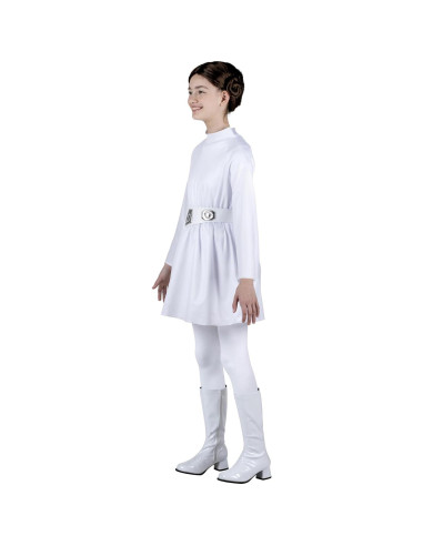 Disfraz de Princesa Leia para Niñas Jazwares - Vestido con Capucha y Peluca