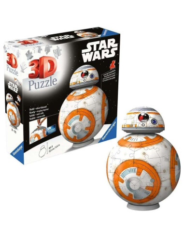 Rompecabezas 3D Ravensburger BB-8 Star Wars 99 Piezas