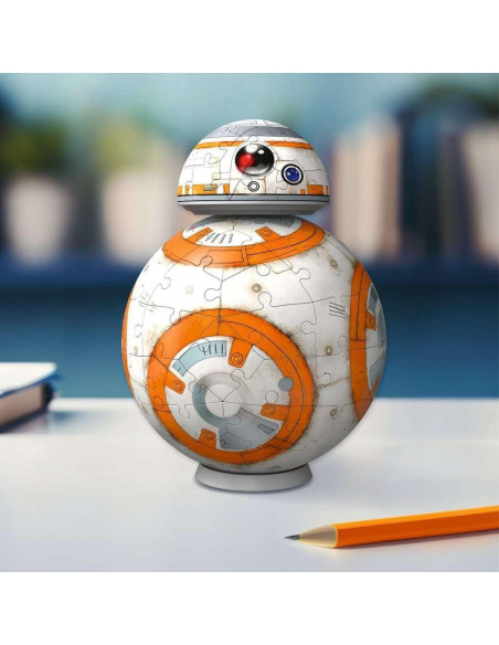 Rompecabezas 3D Ravensburger BB-8 Star Wars 99 Piezas Rompecabezas 3D Ravensburger BB-8 Star Wars 99 Piezas