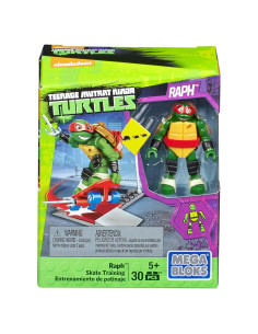 Mega Bloks Tortugas Ninja Raph Set de Patinaje 9.84x4.45cm