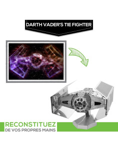 Kit de Modelo 3D Metal Fascinaciones Caza TIE Darth Vader 2
