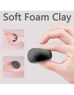 Arcilla Secada al Aire Cutedeer Negra 500g - Suave y No Tóxica 2