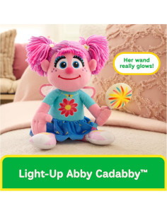 Peluche GUND Abby Cadabby 33 cm con Varita LED - Calle Sésamo 2