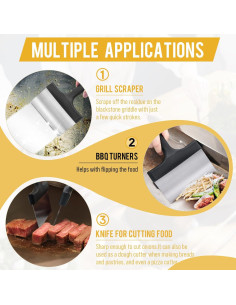Raspador de Parrilla AWEASROY Acero Inoxidable 12.7 cm 2
