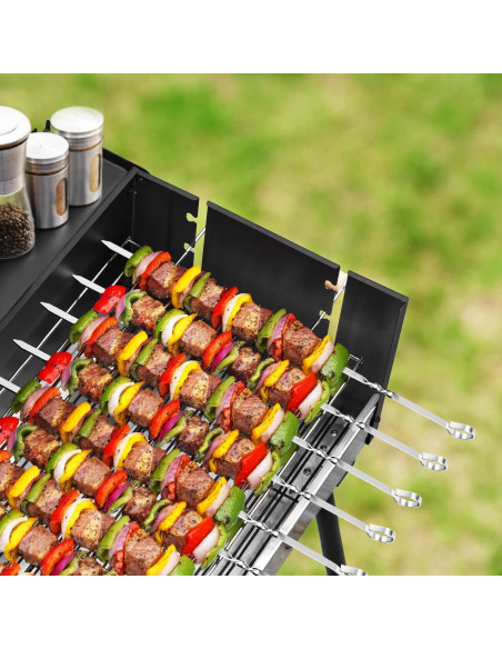Pinchos de Kabob JY COOKMENT 35.56 cm Acero Inoxidable Set 12