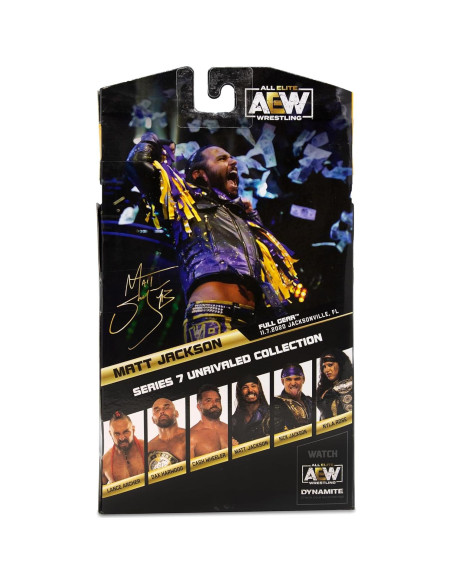Figura de Acción Lucha Libre Ringside Matt Jackson AEW Unrivaled 7 Figura de Acción Lucha Libre Ringside Matt Jackson AEW Unrivaled 7
