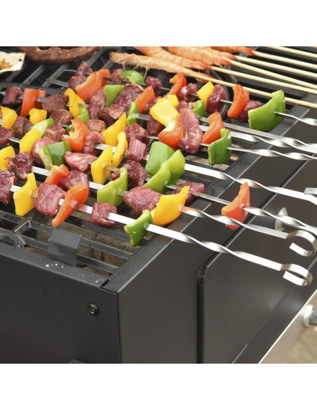 Pinchos de Kabob JY COOKMENT 35.56 cm Acero Inoxidable Set 12