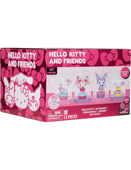 Mini Figuras Candy Wonderland Hello Kitty 4-Pack 5.08 cm
