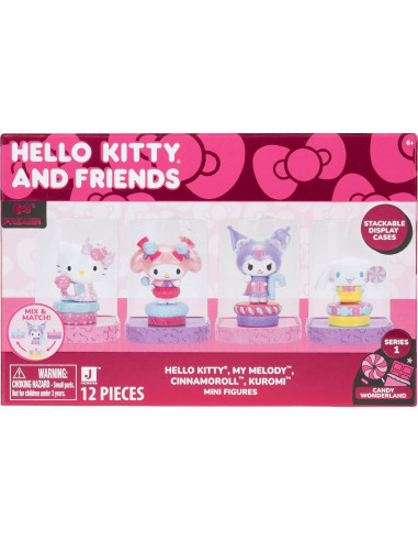 Mini Figuras Candy Wonderland Hello Kitty 4-Pack 5.08 cm