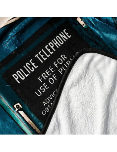 Manta de Forro Polar TARDIS Doctor Who 114x152 cm Azul 2