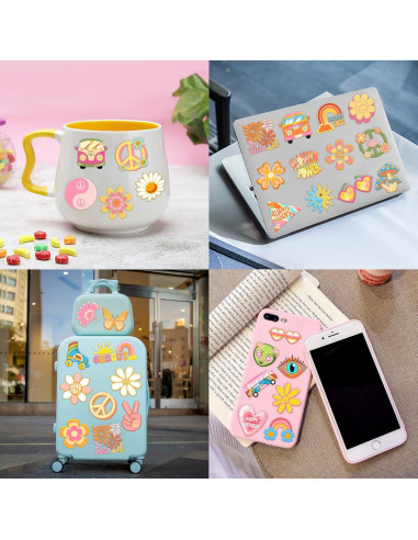 60 Tatuajes Temporales Retro 60s 70s para Niños - 91TATTOOS