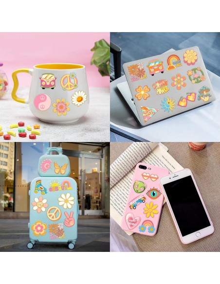 60 Tatuajes Temporales Retro 60s 70s para Niños - 91TATTOOS