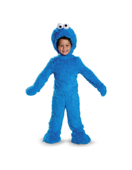 Disfraz de Peluche Cookie Monster Mediano 3T-4T Suave Disfraz de Peluche Cookie Monster Mediano 3T-4T Suave