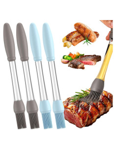 Paquete de 4 Pinceles de Silicona AWROSE para Cocinar